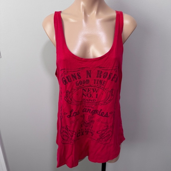 Bravado Guns N Roses Red Tank Top Large Good Time Los Angeles - Picture 1 of 5